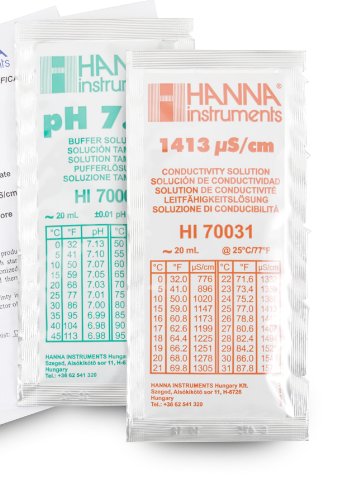 Kalibrierlösung pH 7,01 + 1413 µS/cm; Standardqualität, je 10 x 20mL-Beutel