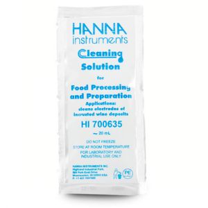 Reinigungslösung für Elektroden, Anwendung Weinablagerungen, 25 x 20mL-Beutel