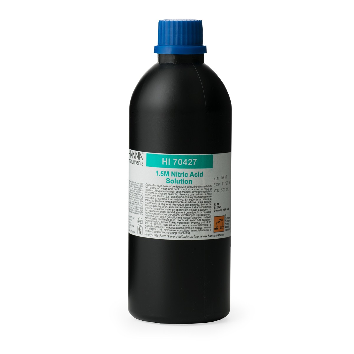 Titrationslösung Salpetersäure 1,5 M; 500mL-Flasche