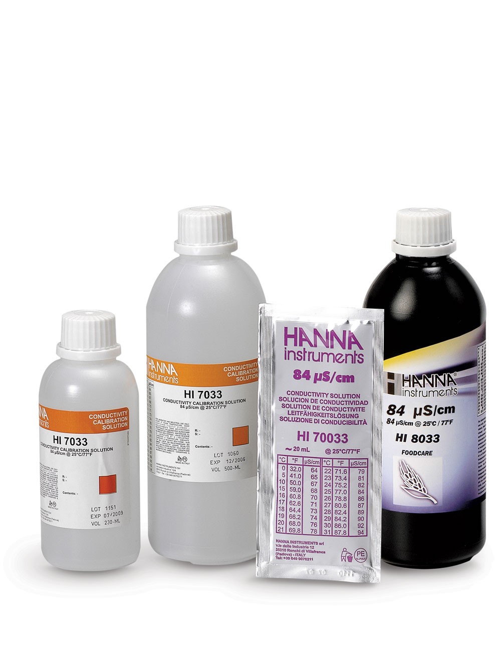 Kalibrierlösung Leitfähigkeit 84 µS/cm, 500mL-FDA-Flasche