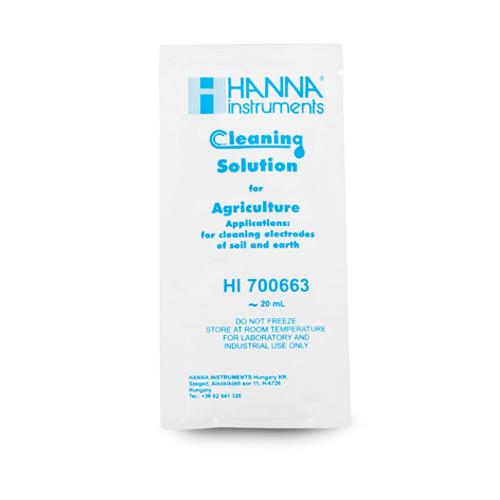 Reinigungslösung für Elektroden, Anwendung Erdrückstände, 25 x 20mL-Beutel