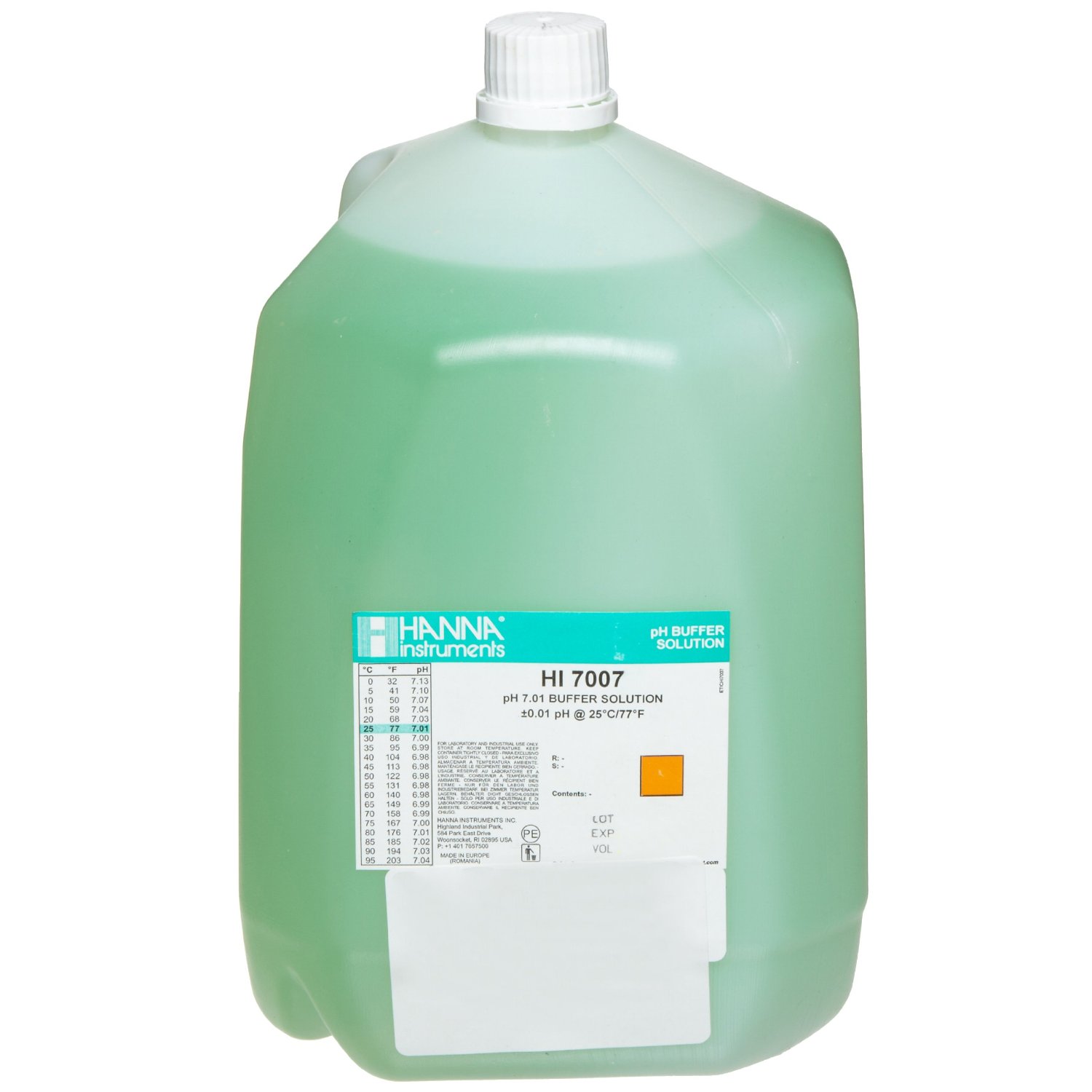 Kalibrierlösung pH 7,01; Standardqualität, 3,78L-Kanister, farbkodiert (grün)