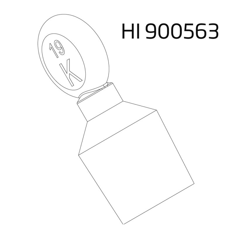 Gläserner Stopfen, CN19/26 für HI904