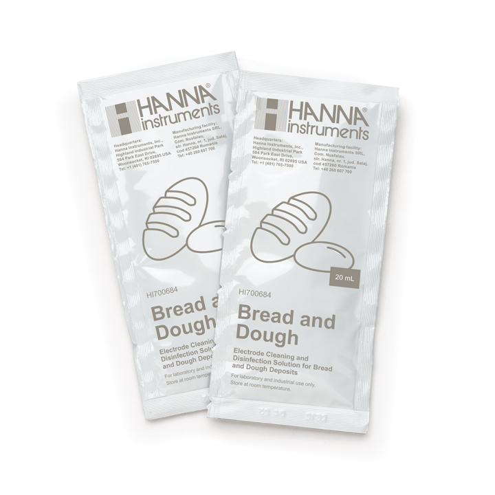 Reinigungslösung für Elektroden, Anwendung Brot und Teig, 25 x 20mL-Beutel