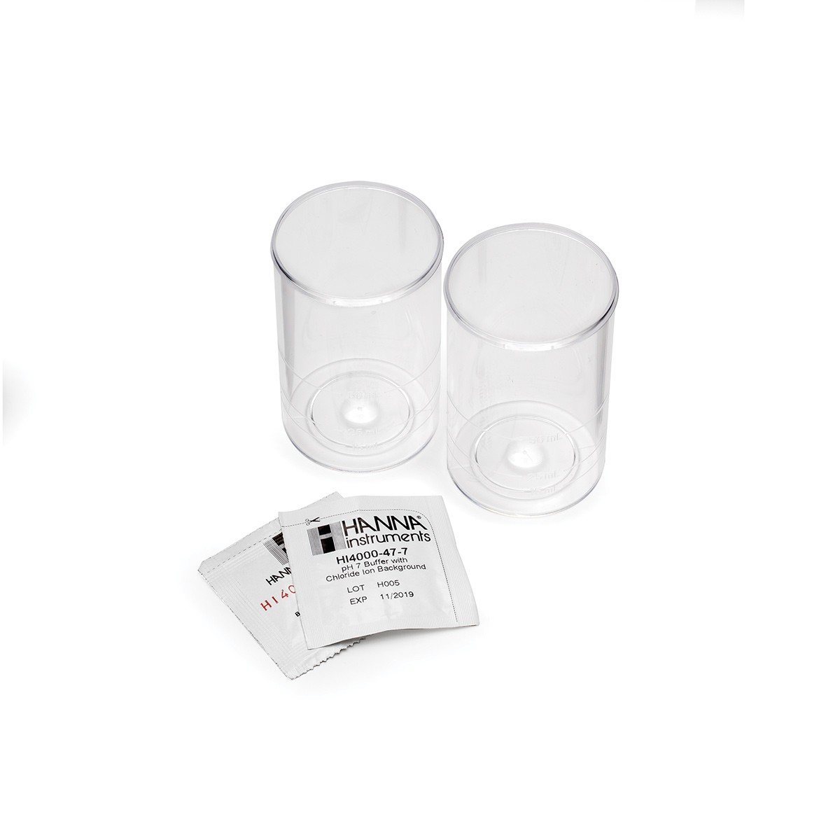 Puffer pH 4 und pH 7 mit Chloridhintergrund, je 10 Beutel