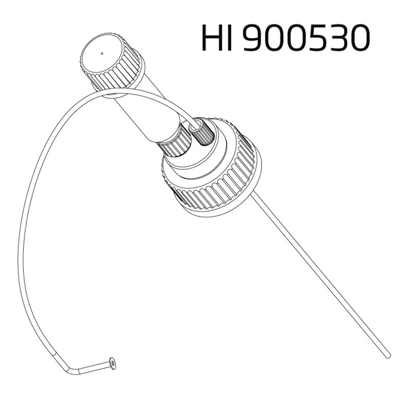 Deckelaufsatzbaugruppe für Titrantenflasche HI903