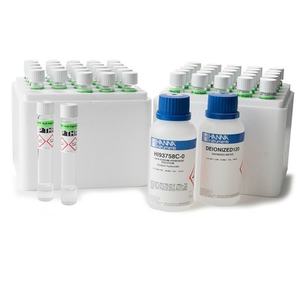 Phosphor gesamt 0,0 bis 32,6 mg/l, 50 x 16 mm Fertigküvetten