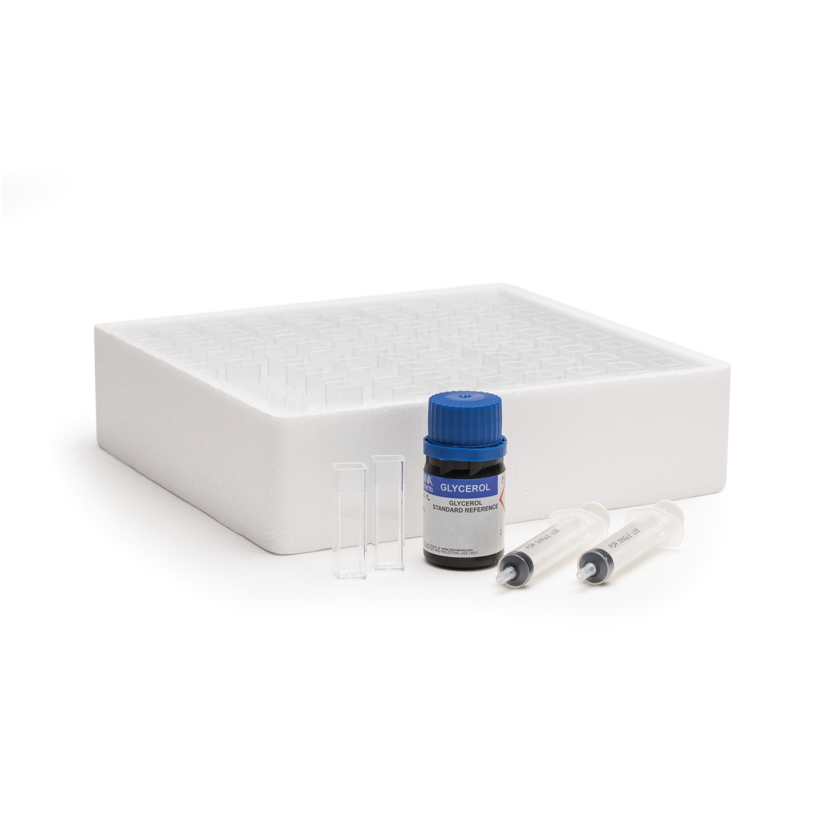 Küvettensatz und Glyzerinstandard für kompatible Photometer