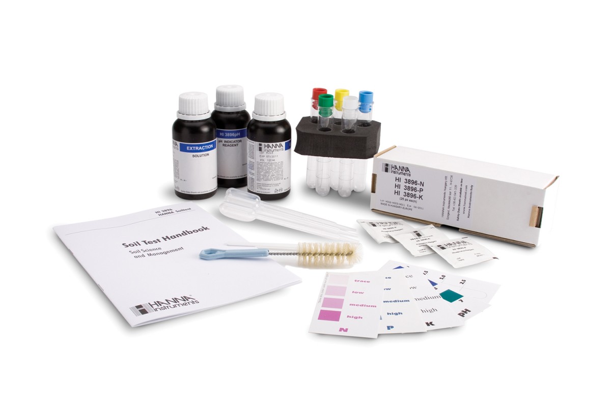 Landwirtschafts-Testkit - Stickstoff, Phosphor, Kalium, pH