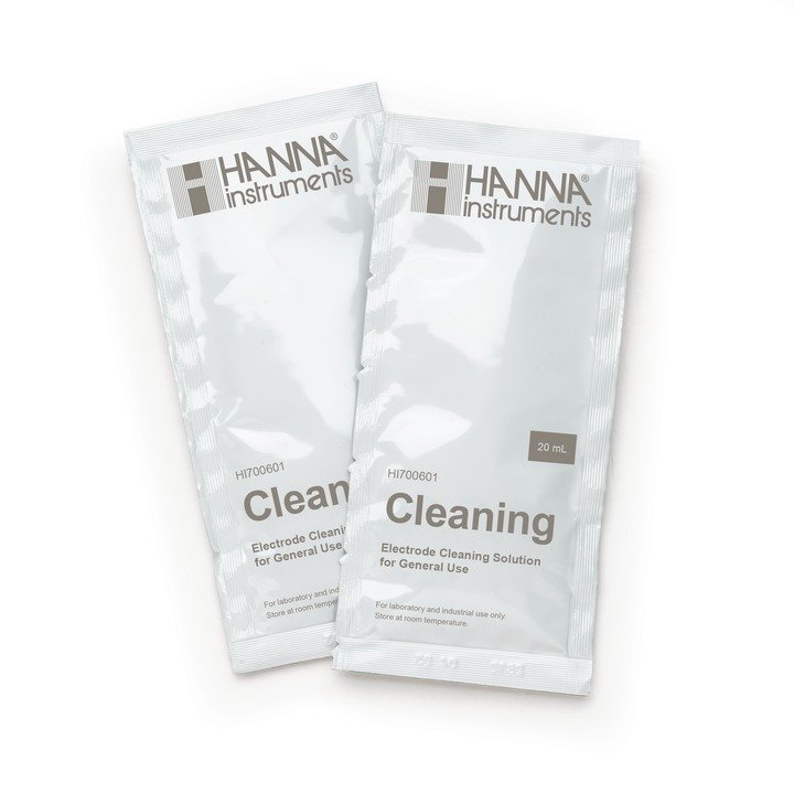 Reinigungslösung für Elektroden, allgemeine Anwendung, 25 x 20mL-Beutel