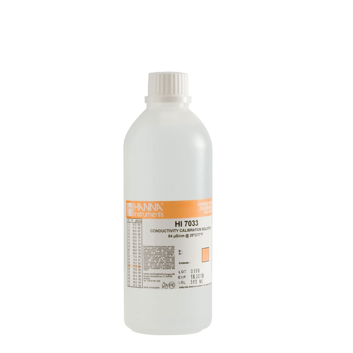 Kalibrierlösung Leitfähigkeit 84 µS/cm, 500mL-Flasche