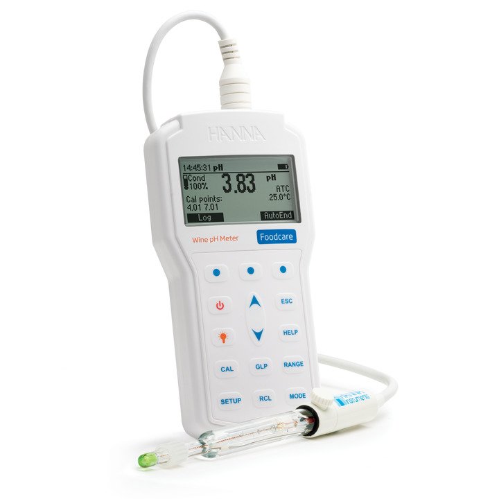 Professionelles Foodcare HACCP-pH-Meter für Wein