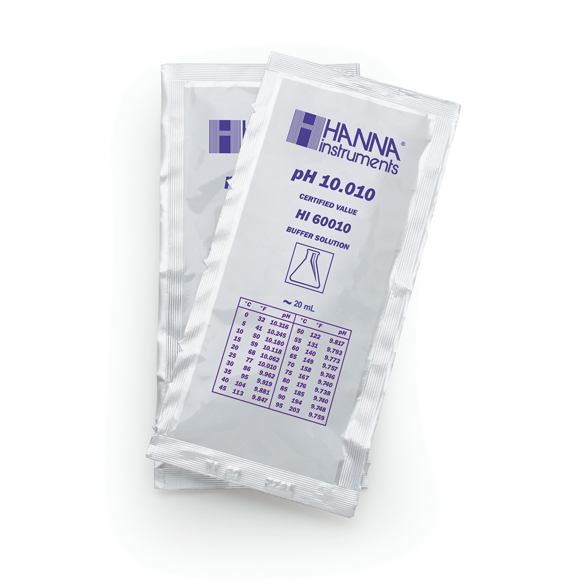 Kalibrierlösung pH 10,010; Premiumqualität, 25 x 20mL-Beutel