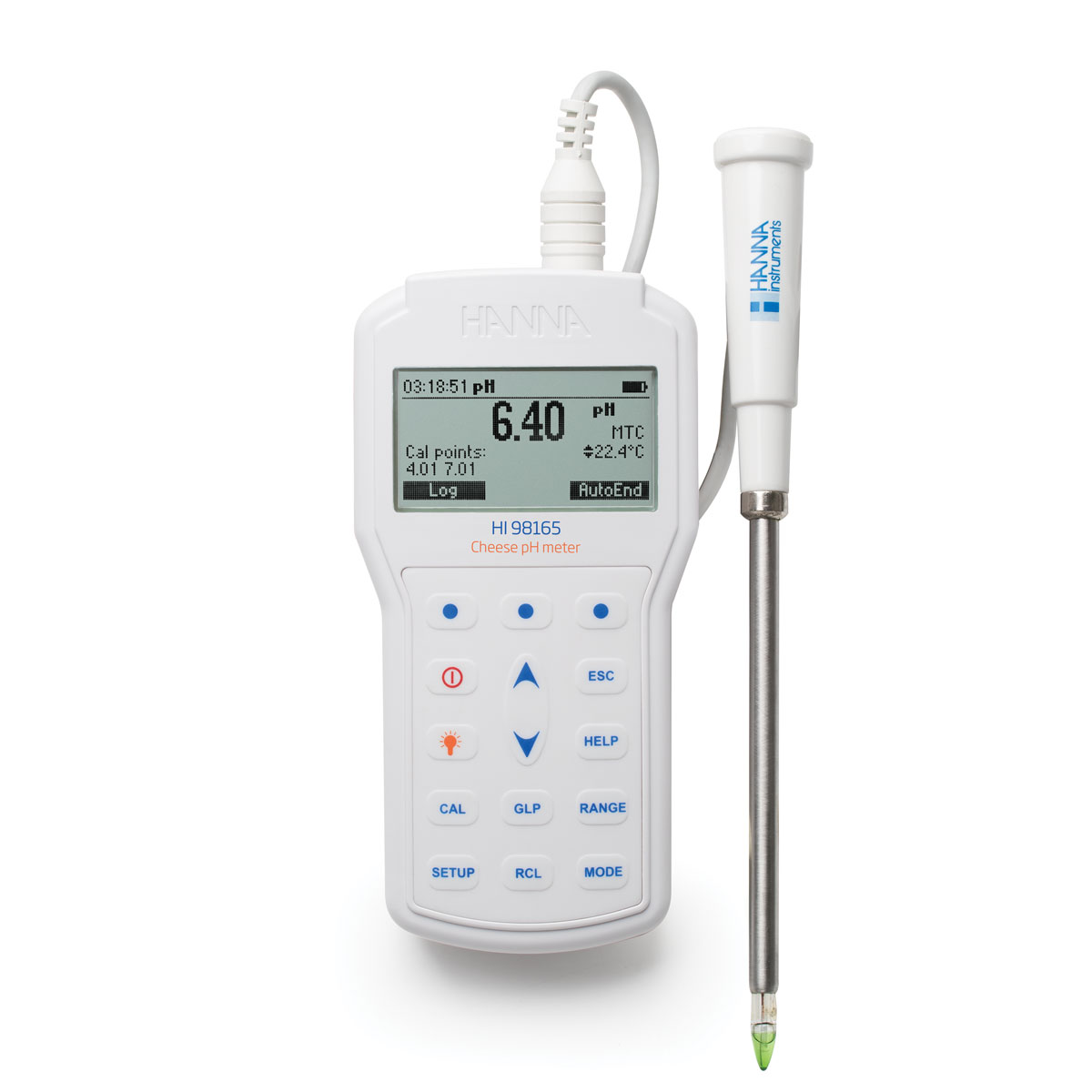 Profesionelles Foodcare HACCP-pH-Meter für Käse